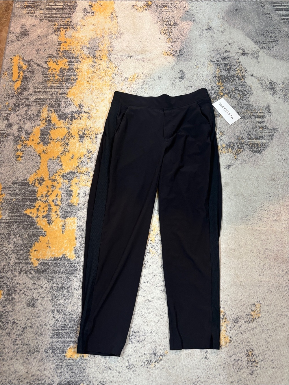 Athleta Black Slim Tapered Active Pants